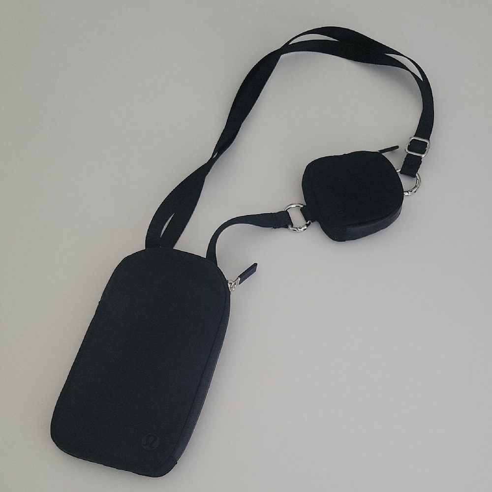 Lululemon Black Crossbody Bag with Pouch